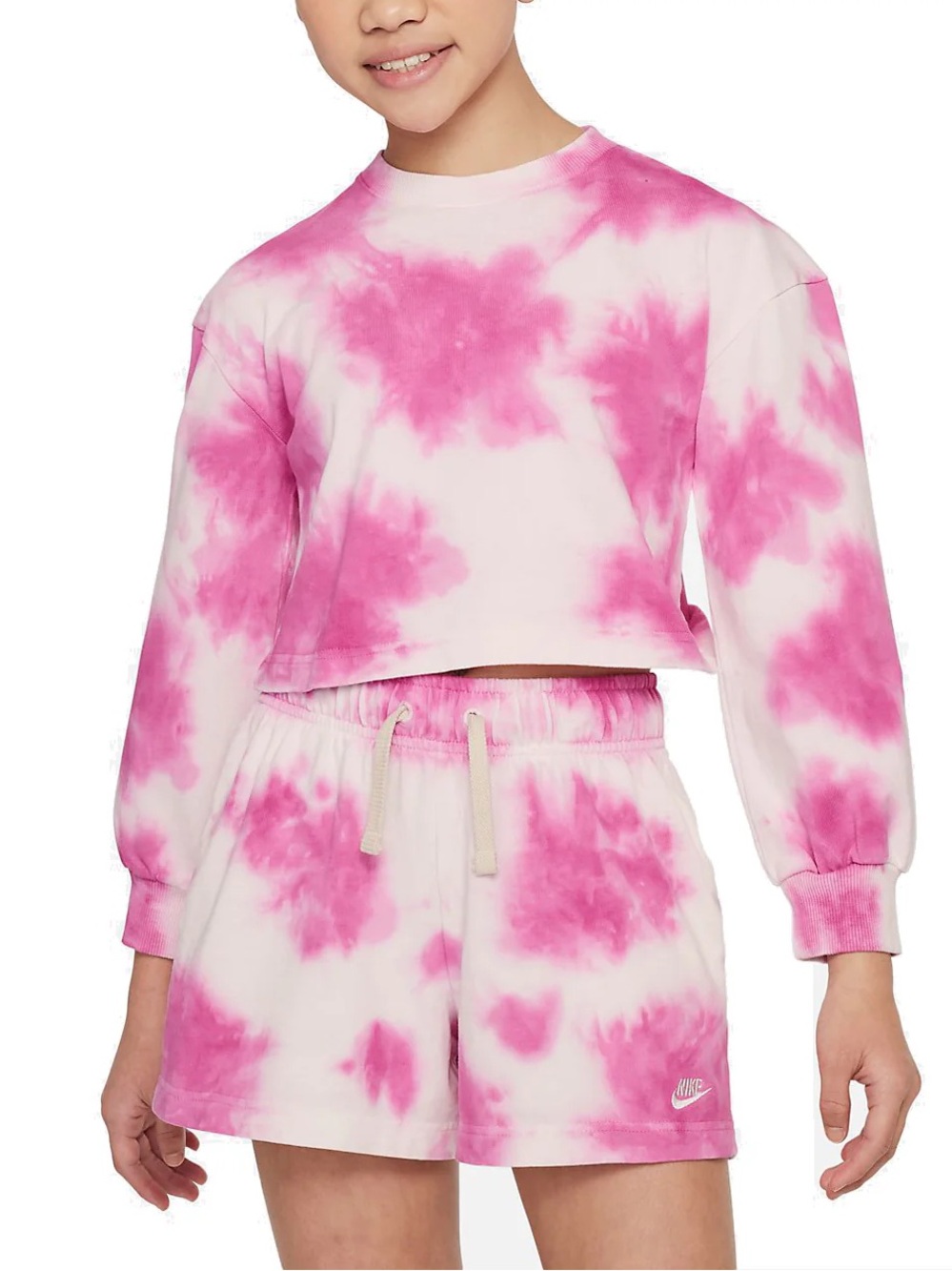 Nike Kids Large Sweatshirt Pink Tie Dye